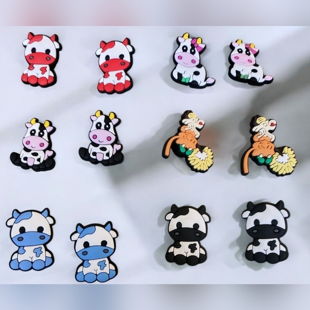Cow Croc Charms